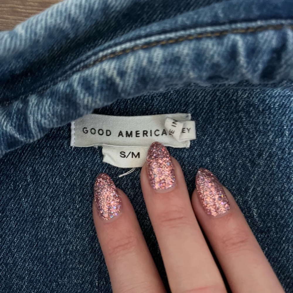 Good American Blue Denim Shirt - Picture 3 of 3